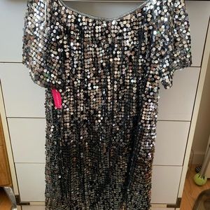 Silver Paillette dress